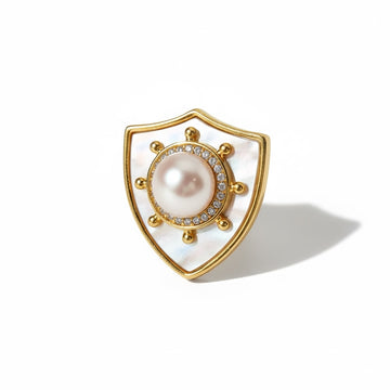 Guardian Pearl Brooch
