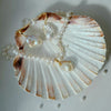 Gold Flecked Baroque Pearl Pendant Necklace
