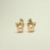 Belle Bow Pearl Earrings