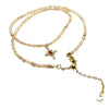 Crimson Cross Pearl Necklace