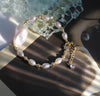 Golden Baroque Pearl Glow Bracelet