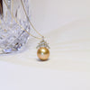 Solara Golden Pearl Necklace
