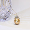 Solara Golden Pearl Necklace