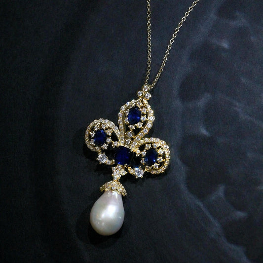 Royal Blue Iris Wedding Set