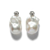 Gleaming Baroque Pearl Silver Earrings