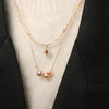 Crimson Cross Pearl Necklace