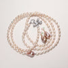 Blush Butterfly Freshwater Pink Pearl Long Necklace