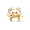 Golden Tide Crab Brooch
