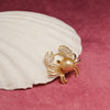 Golden Tide Crab Brooch