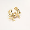 Golden Tide Crab Brooch