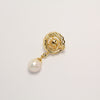 Fleur De Lumière Pearl Drop Brooch by NINEMOO – alternate view