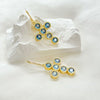 Florentine Elegance Cross Earrings