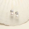 Lumière Perle Silver Ear Clips
