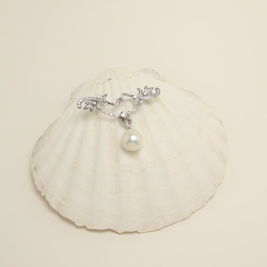 Lumière Vine Pearl Brooch by NINEMOO – alternate view