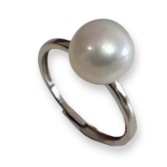 Classic Pearl Silver Ring