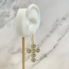 Florentine Elegance Cross Earrings