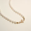 Iris Clasp Pearl Necklace