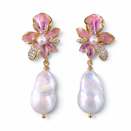 Iris Bloom Earrings