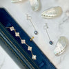 Midnight Baroque pearl Clips Earrings