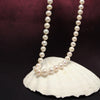 Iris Clasp Pearl Necklace