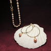 Lumière Gold Blush Pearl Clip Earrings