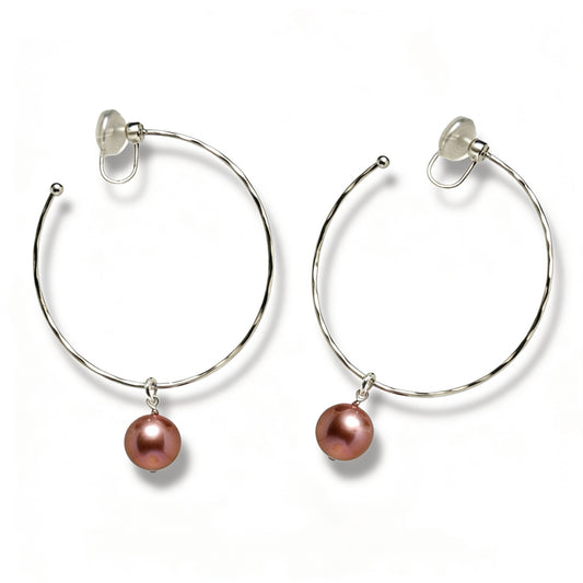 Velours Nocturne Pearl
 Clip Earrings