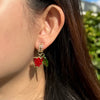 Eden's Berry Clip-on Earrings