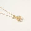 Guardian Cat Pearl Necklace