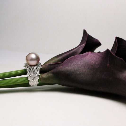 Grace Purple Pearl Ring