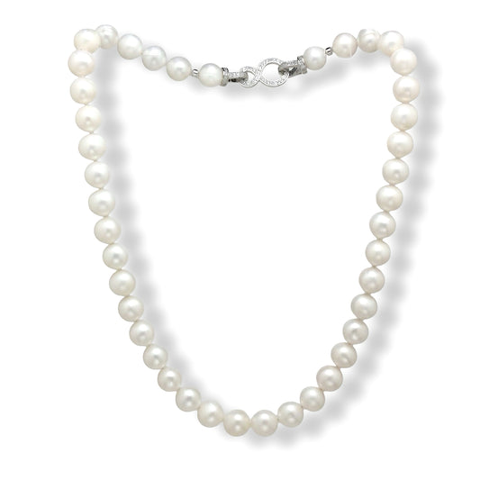 Fleur de Givre Snowflake Pearl Necklace