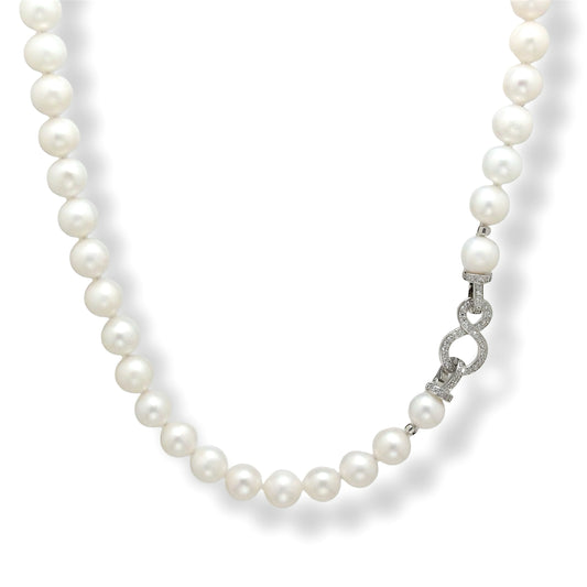 Fleur de Givre Snowflake Pearl Necklace