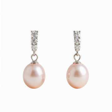 Rose de Givre Pearl Earrings
