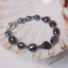Natural Baroque Black Pearl Bracelet