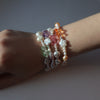 Crystal Bear Pearl Bracelet