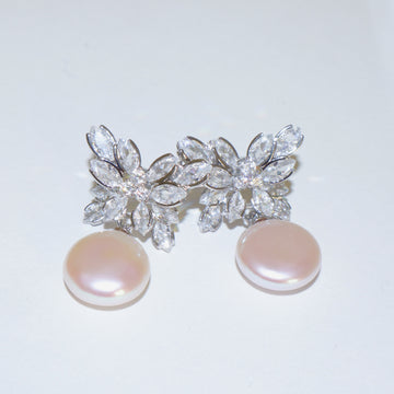 Rainbow Glow Pearl Earrings