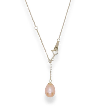 Pink Pearl Elegance Sterling Silver Necklace