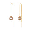 Sweet Hue Pearl Threader Earrings