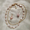 White Rectangular Pearl Versatile Sweater Necklace