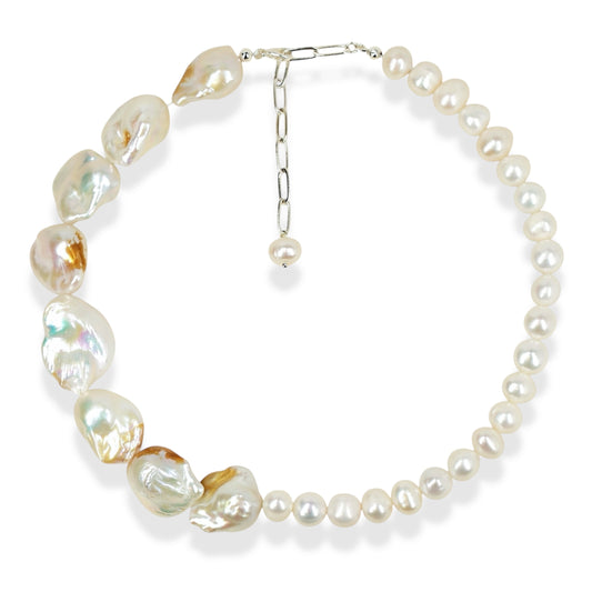 Multi-Way Large Baroque Pearl Necklace