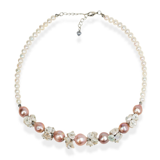 Empress Rose Pearl Necklace