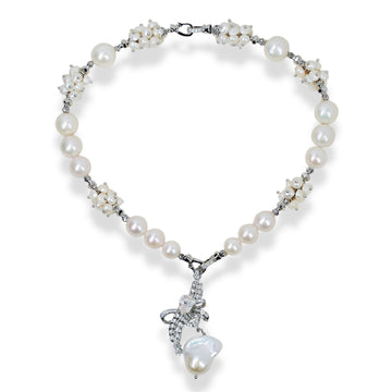 Celestial Blossom Pearl Necklace