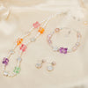 Crystal Bear Pearl Necklace