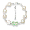 Crystal Bear Pearl Bracelet