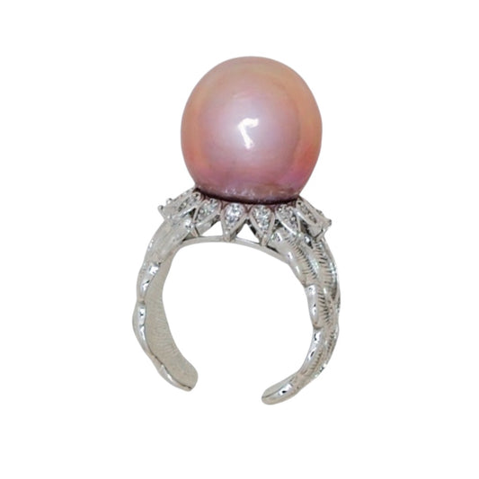 Majesty Purple Pearl Ring