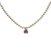 Hearts Zircon Pearl Necklace