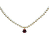 Hearts Zircon Pearl Necklace