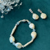 Aquamarine Baroque Pearl Bracelet