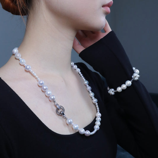 Pearls in Motion White Freshwater Pearl Necklace