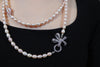 Blush Butterfly Freshwater Pink Pearl Long Necklace