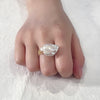 Mermaid Tail Baroque Pearl Ring